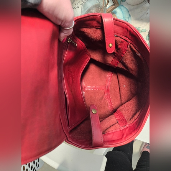 Vintage Coach Backpack Soho #4134 Red Leather - Picture 16 of 16